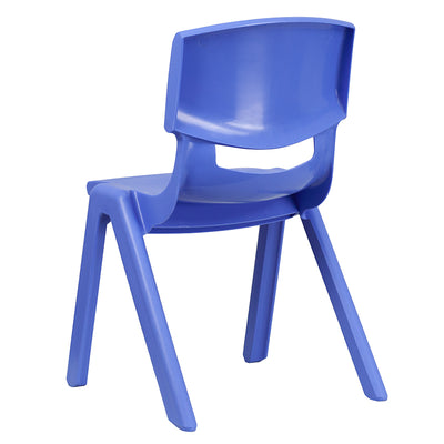 2pk Blue Plastic Stack Chair