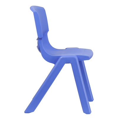 2pk Blue Plastic Stack Chair
