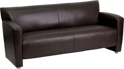 Brown Leather Sofa