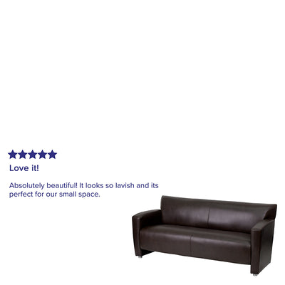 Brown Leather Sofa