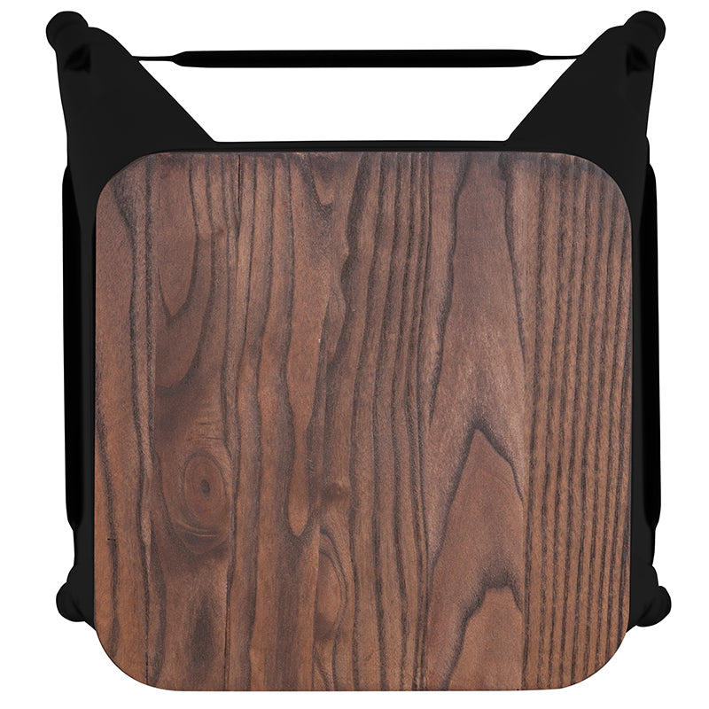 Black 24" High Metal Stool