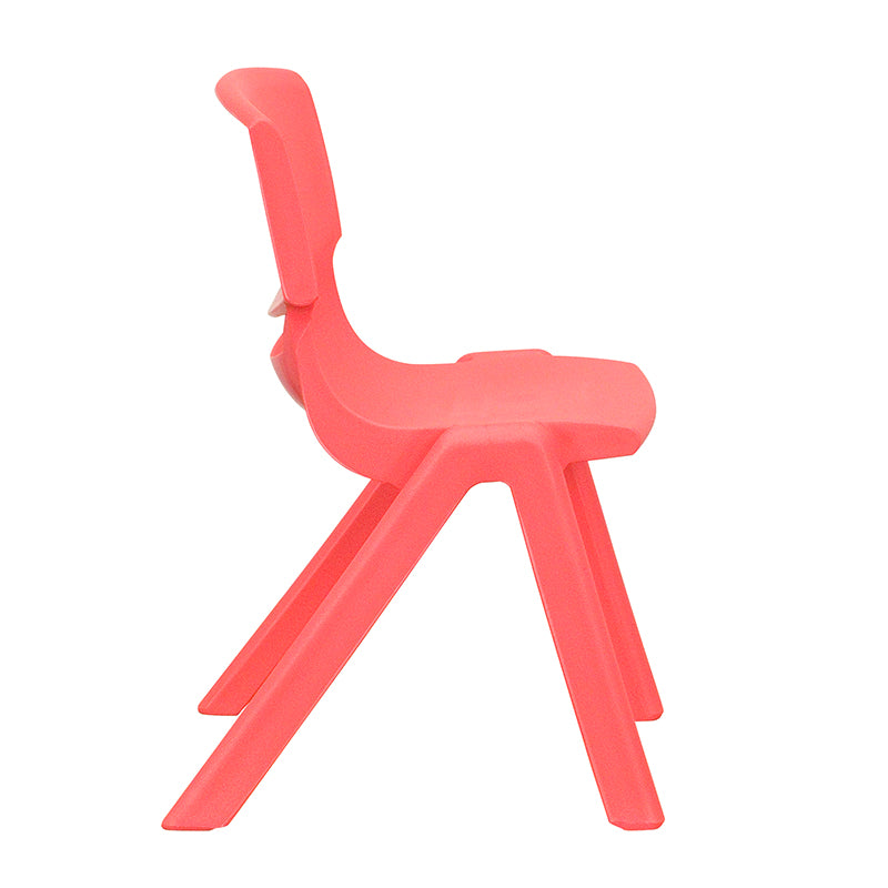 4pk Red Plastic Stack Chair