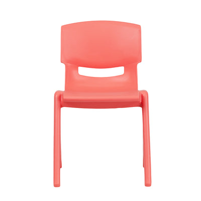 4pk Red Plastic Stack Chair