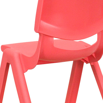 4pk Red Plastic Stack Chair