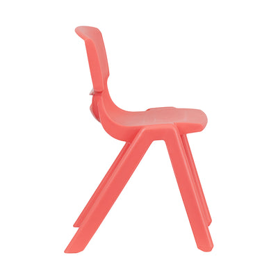 4pk Red Plastic Stack Chair