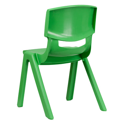 4pk Green Plastic Stack Chair