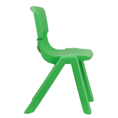 4pk Green Plastic Stack Chair