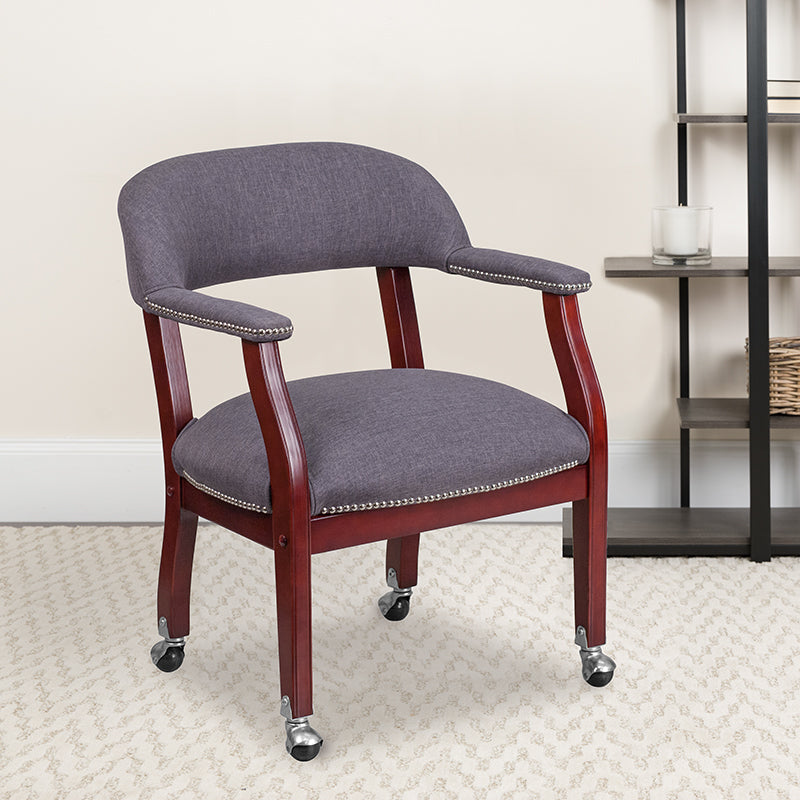 Gray Fabric Guest Chair