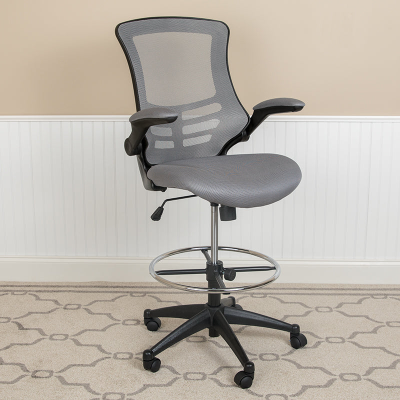 Dark Gray Mesh Draft Chair