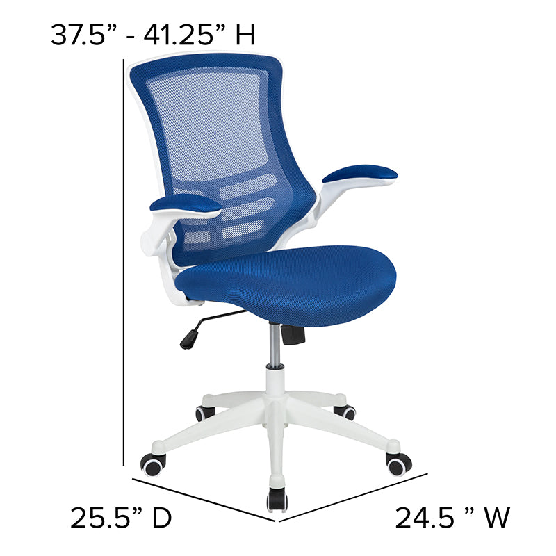 Blue Mesh Mid-back Desk Chair