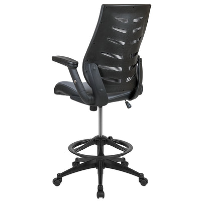 Dark Gray Mesh Drafting Chair