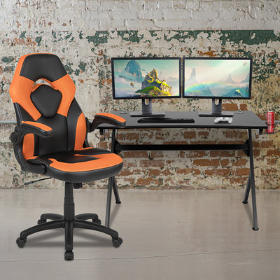 Black Gaming Desk & Chair Set