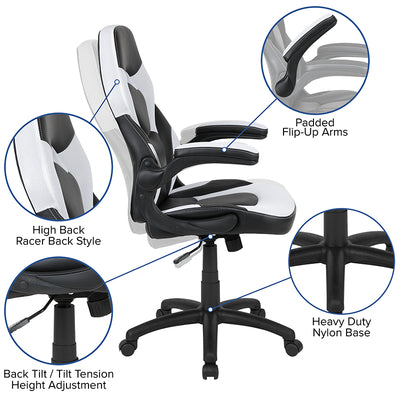 Black Gaming Desk & Chair Set