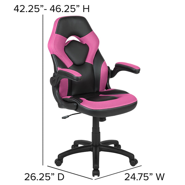 Red Gaming Desk And Chair Set Miramar Office