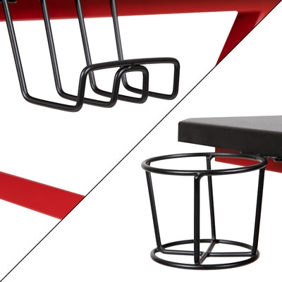 Red Gaming Desk And Chair Set