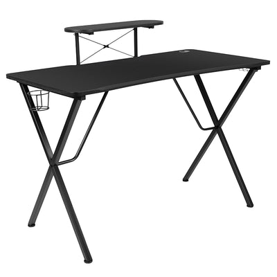 Black Gaming Desk & Chair Set