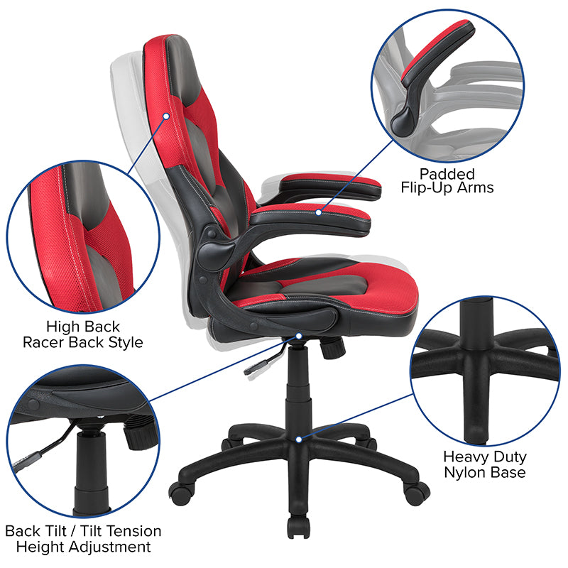 Black Gaming Desk & Chair Set