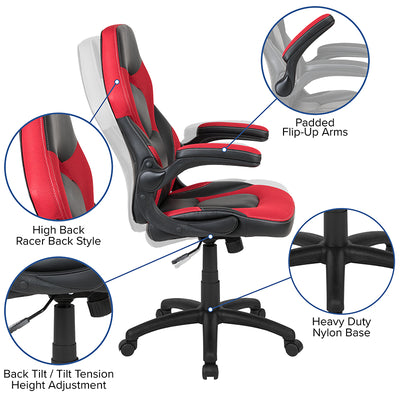 Black Gaming Desk & Chair Set