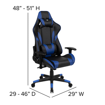 Black Gaming Desk & Chair Set
