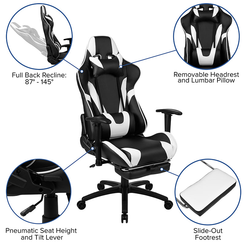 Black Gaming Desk & Chair Set