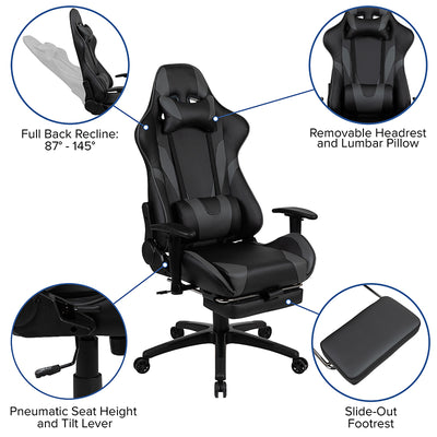 Red Gaming Desk & Chair Set