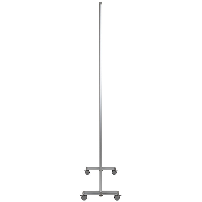 36"l Clear Mobile Partition