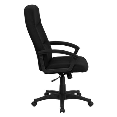Black High Back Fabric Chair