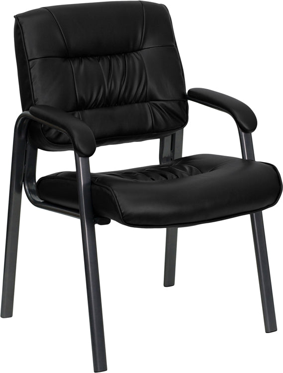 Black Leathersoft Side Chair