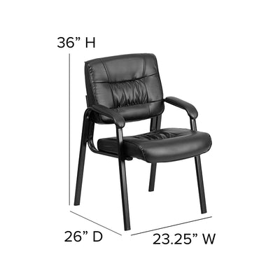 Black Leathersoft Side Chair