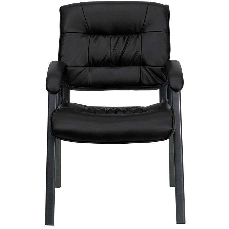 Black Leathersoft Side Chair
