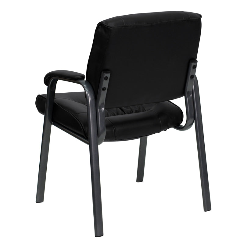 Black Leathersoft Side Chair