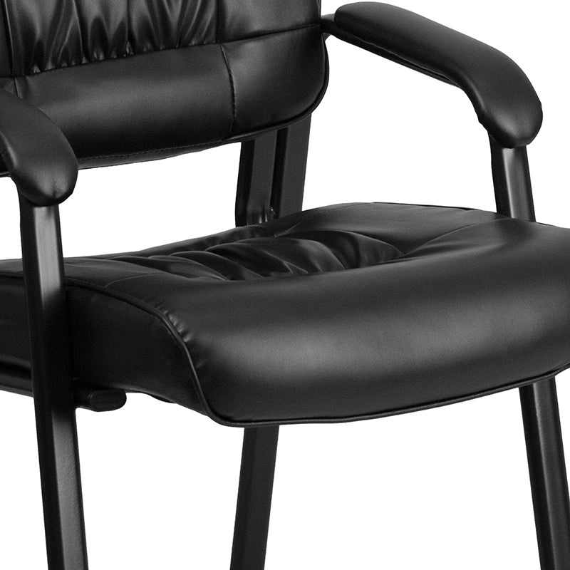 Black Leather Side Chair