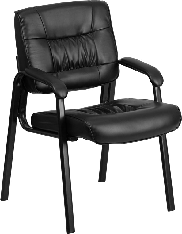 Black Leather Side Chair