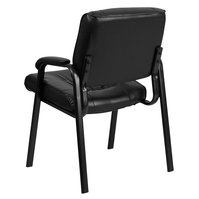 Black Leather Side Chair