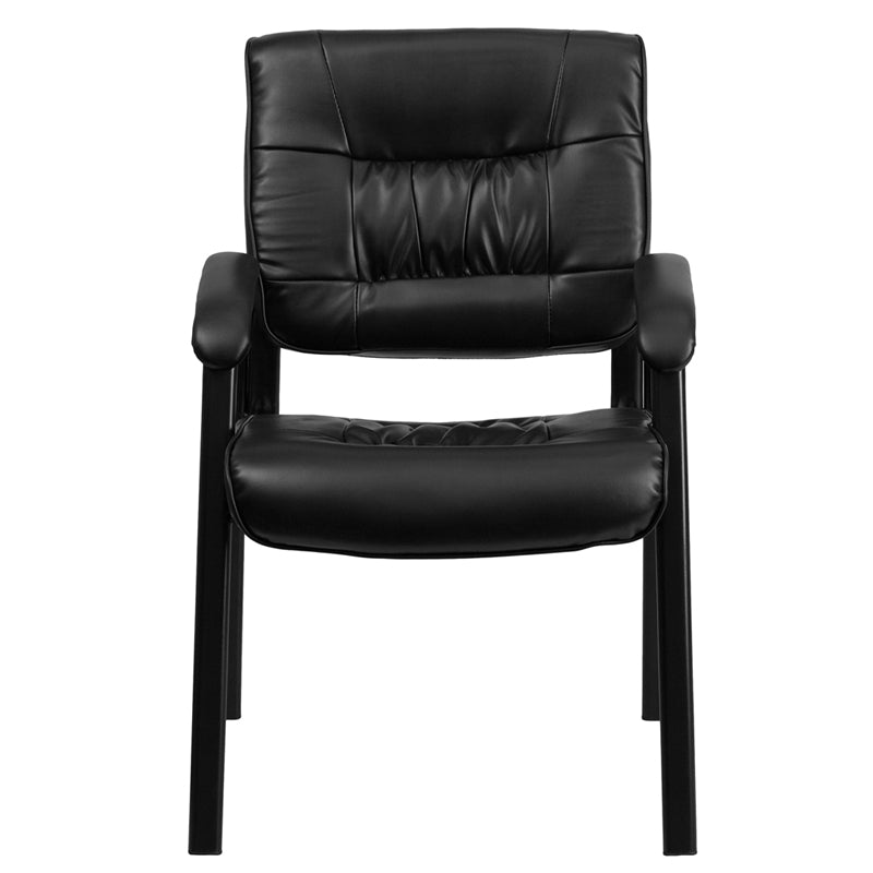 Black Leather Side Chair