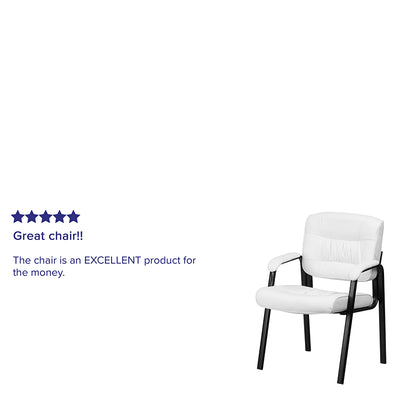 White Leather Side Chair