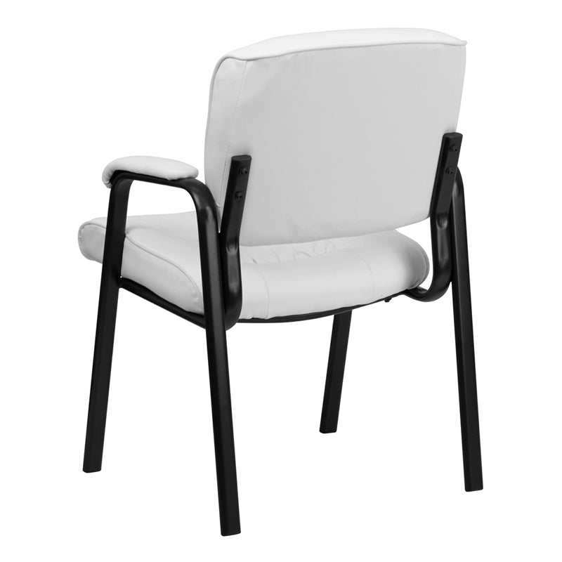 White Leather Side Chair