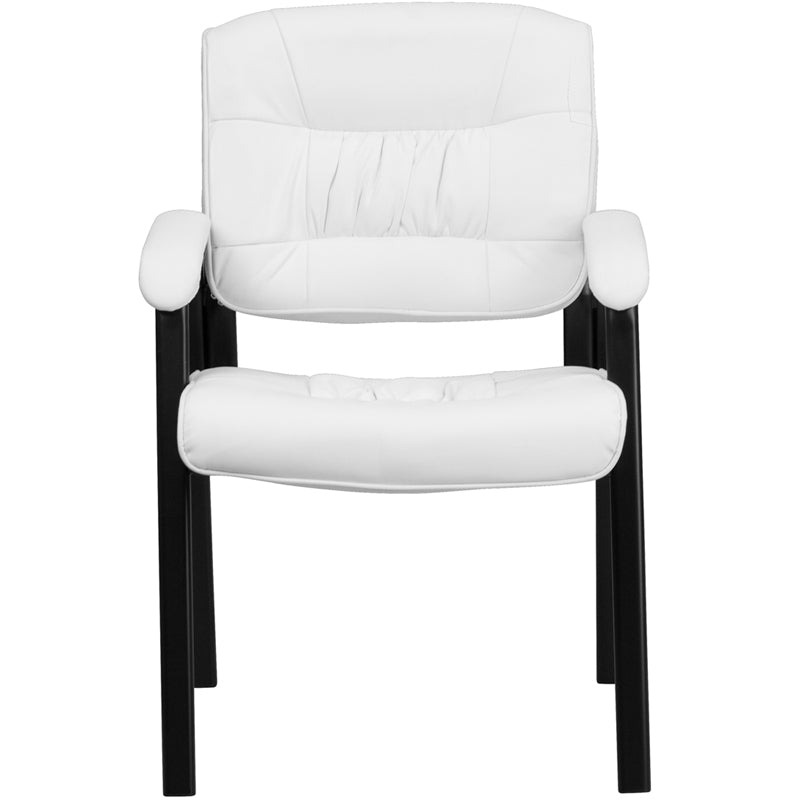 White Leather Side Chair