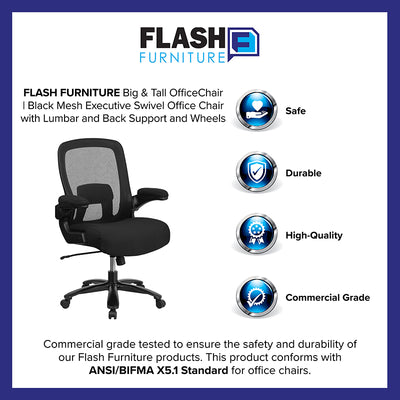 Black 500lb High Back Chair