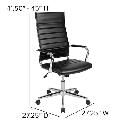 Black Leathersoft Office Chair