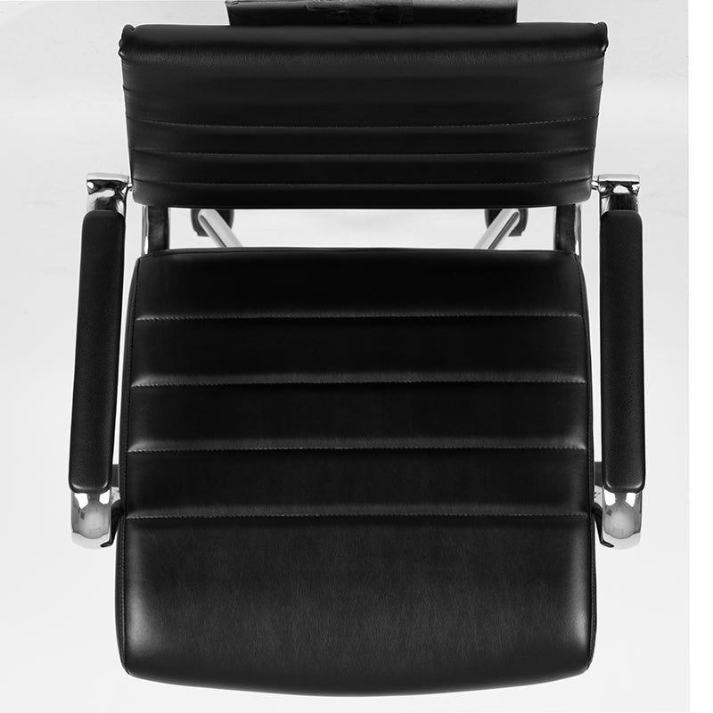 Black Leathersoft Office Chair