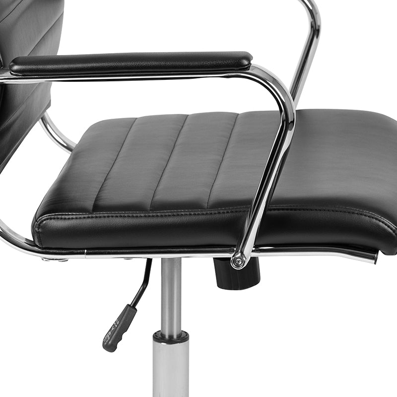 Black Leathersoft Office Chair