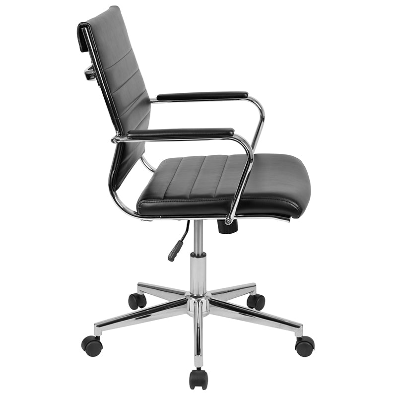Black Leathersoft Office Chair