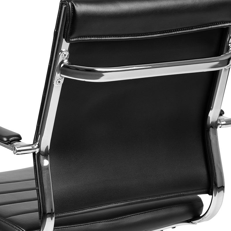 Black Leathersoft Office Chair