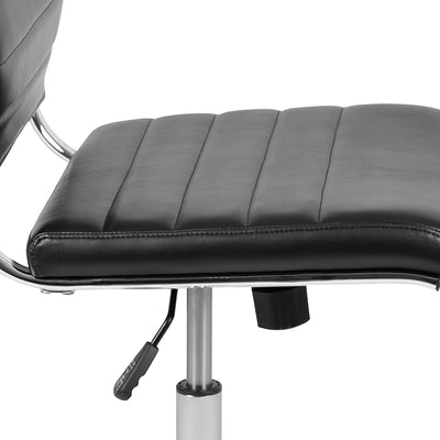 Black Leathersoft Office Chair
