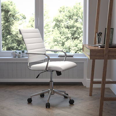 White Leathersoft Office Chair