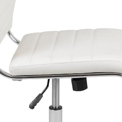 White Leathersoft Office Chair