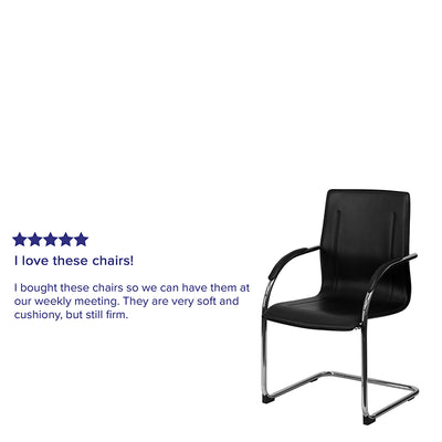 Black Vinyl Side Chair