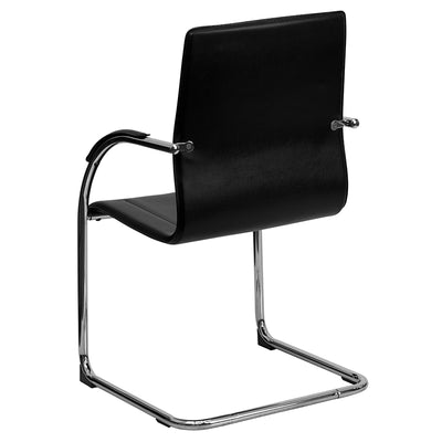 Black Vinyl Side Chair