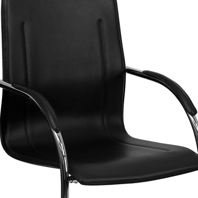 Black Vinyl Side Chair